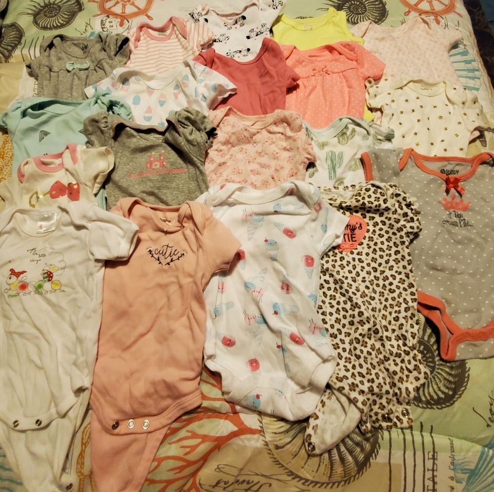 0 to 3 months baby girl clothes